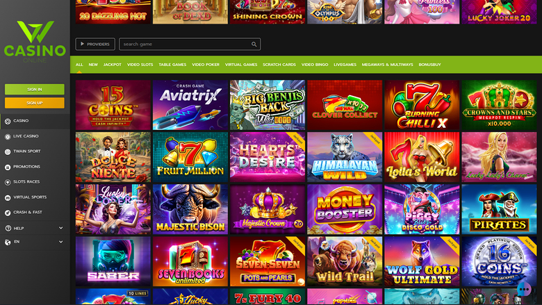 Jeux sur bureau de WCasino Online