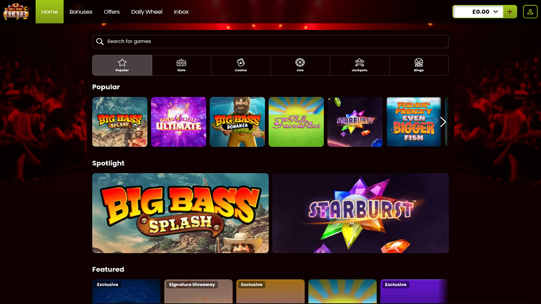Giochi di Well Done Slots Casino su desktop