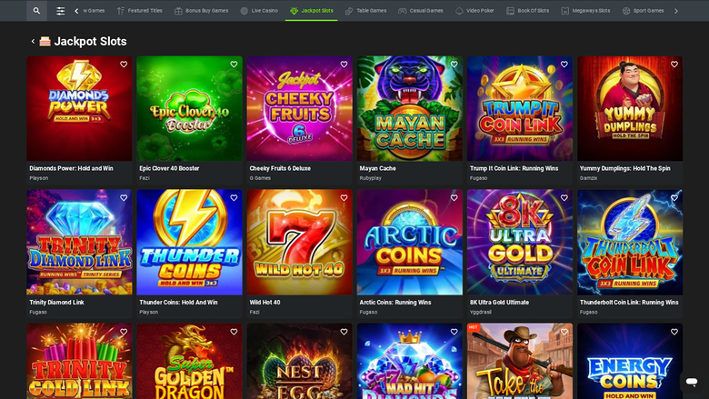 Jackpot de bureau de Weltbet Casino