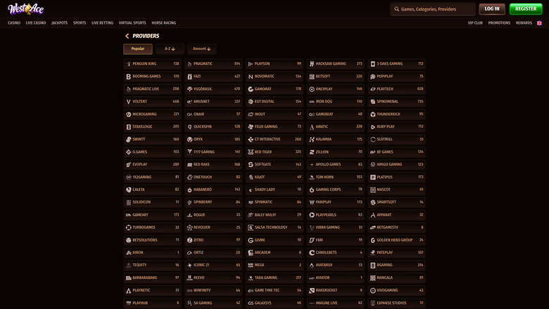 WestAce Casino Game Developers