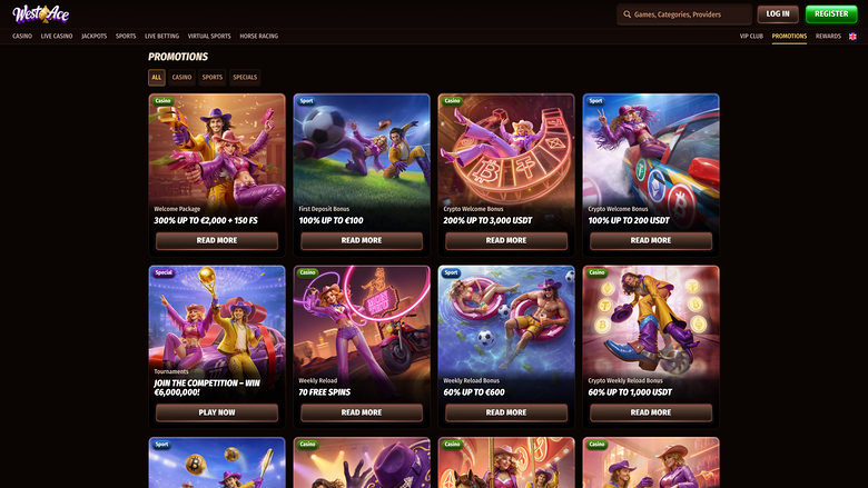 WestAce Casino Promotions