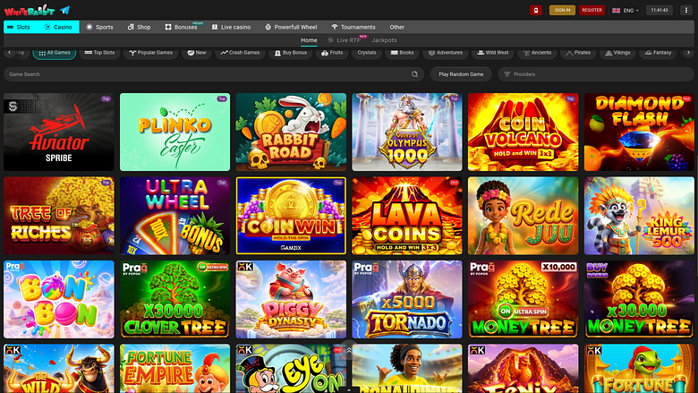 White Rabbit Casino Desktop Games