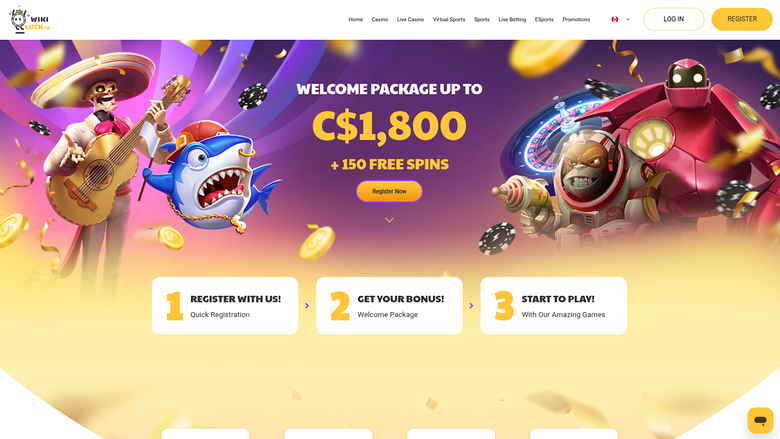 Wikiluck Casino Desktop-Startseite