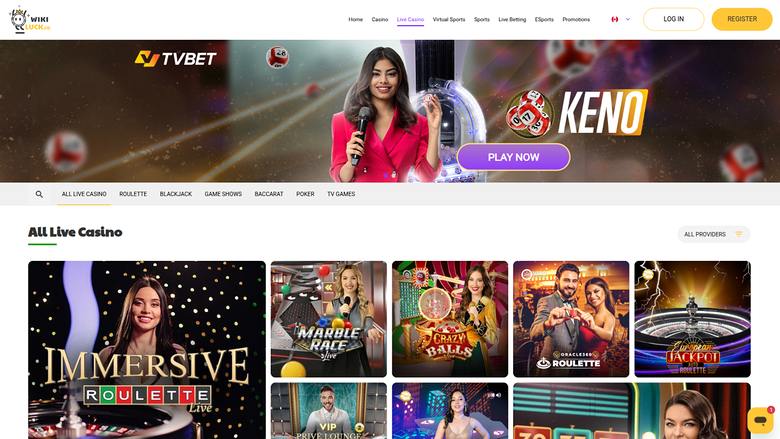 Wikiluck Casino Desktop-Live-Dealer