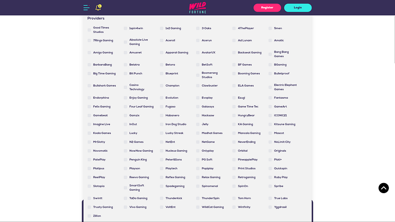 Wildfortune Casino Desktop Game Developers