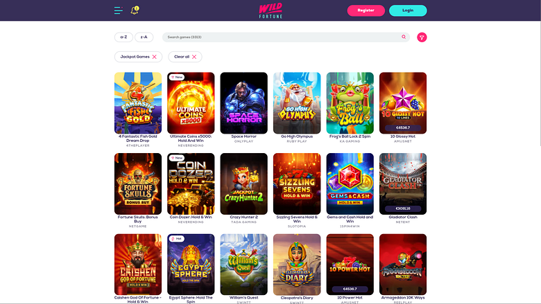 Wildfortune Casino Desktop Jackpot