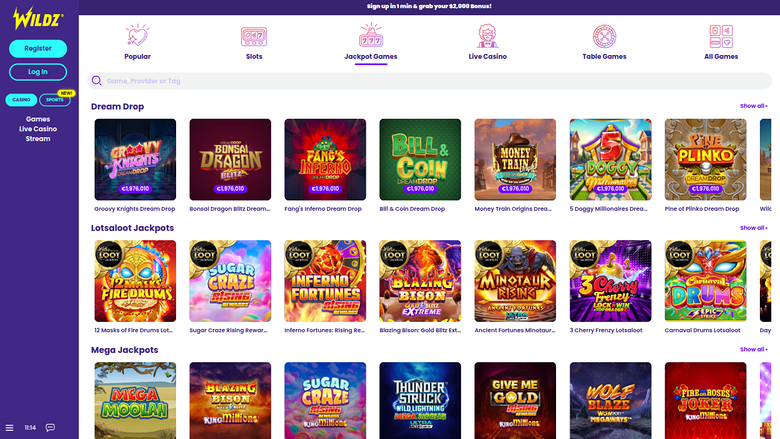 Wildz Casino mobiler Live-Dealer