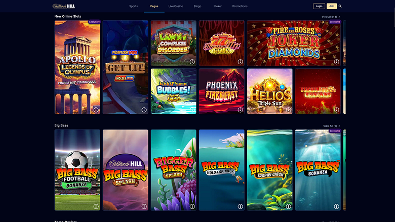 Wlliam Hill Casino Desktop Games