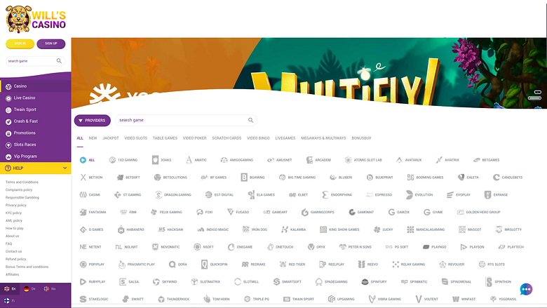 Wills Casino Desktop Game Developers