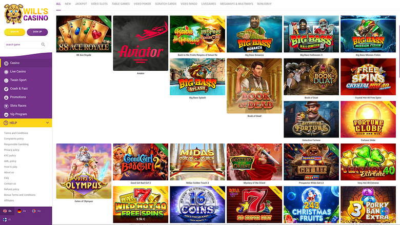 Wills Casino Desktop Games