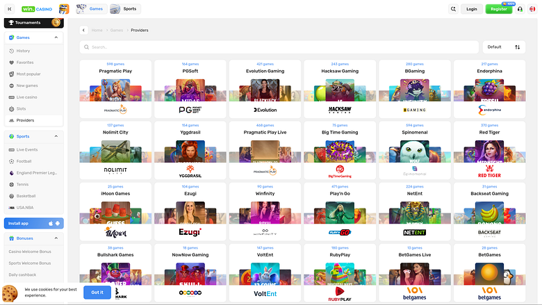Win Casino Desktop Game Developers