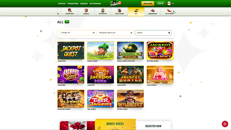 MacChance Casinoのデスクトップ版ジャックポットを獲得しよう