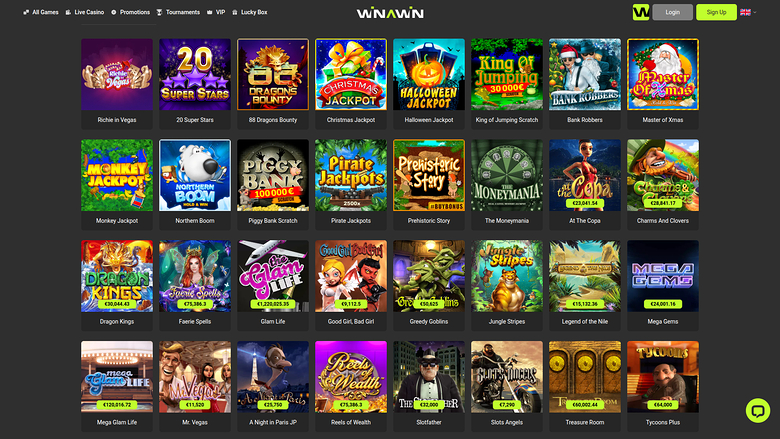 Winawin Casino Desktop Jackpot