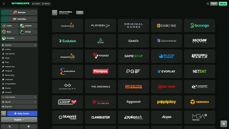 Développeurs de jeux de casino WinBeatz