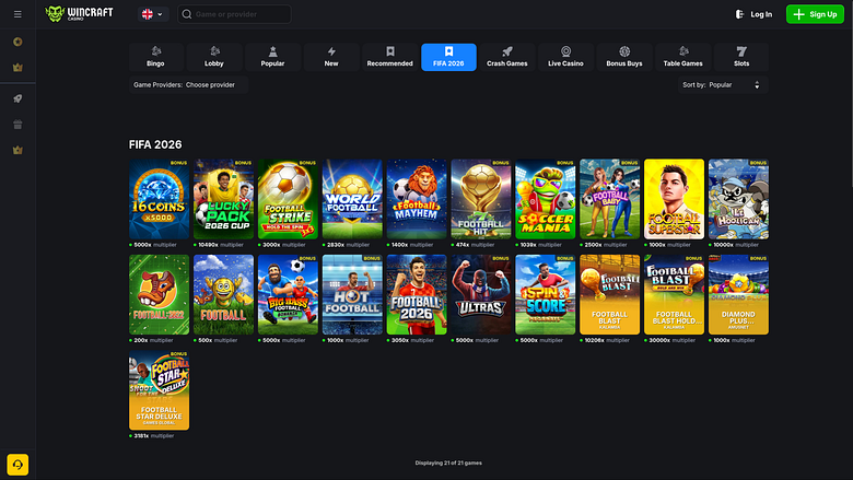 Wincraft Casino Desktop FIFA