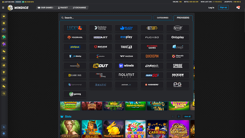 Sviluppatori del gioco desktop WinDice Casino