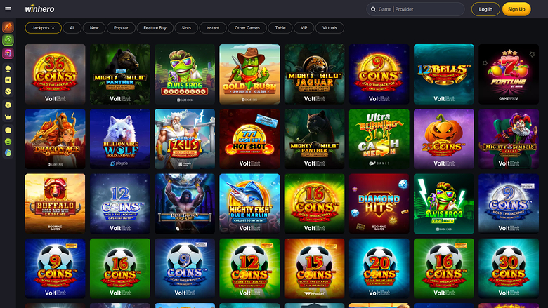 Jackpot de bureau de WinHero Casino