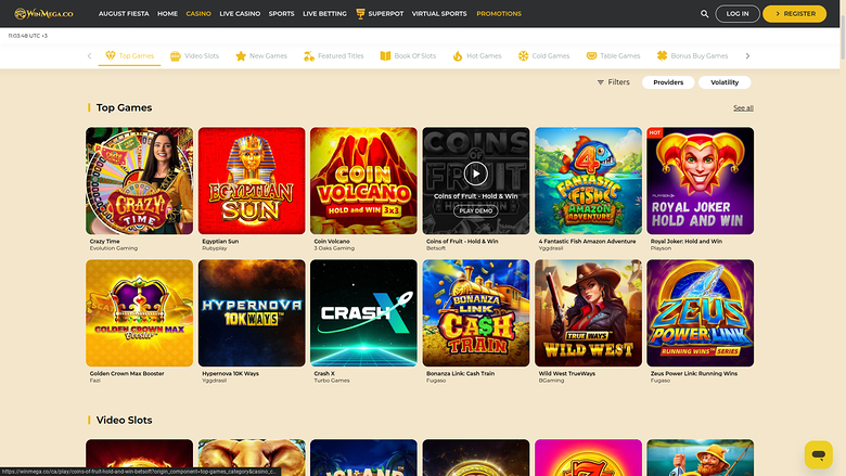 Win Mega Casino Desktop Games