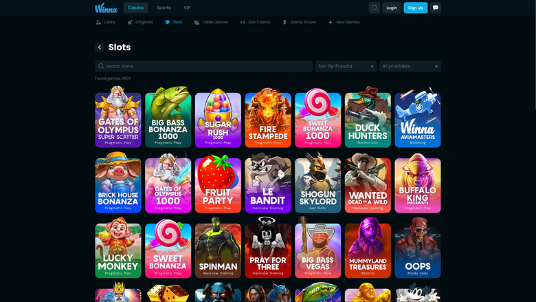 Jeux de casino Winna