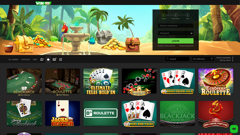 Настольные игры казино WinOui для настольных компьютеров