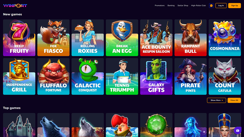 WinPort Casino Desktop-Spiele