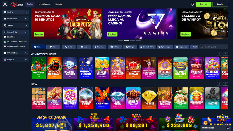 WinPot Desktop-Startseite