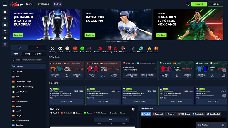 WinPot Desktop Sportwetten