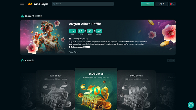 Vinci le promozioni desktop di Royal Casino