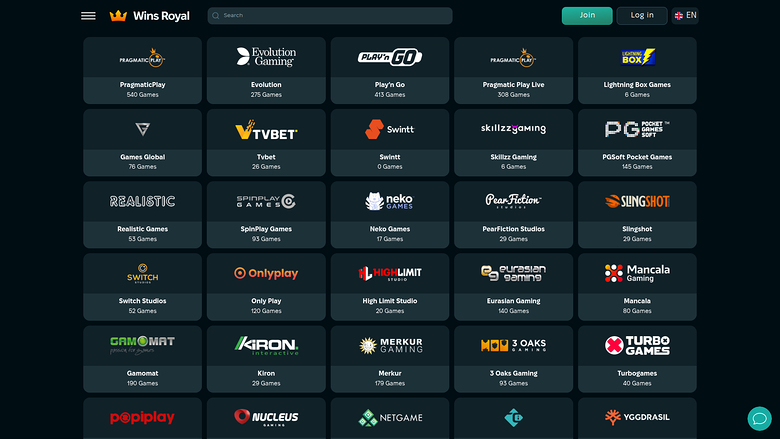 Développeurs de jeux de bureau de Wins Royal