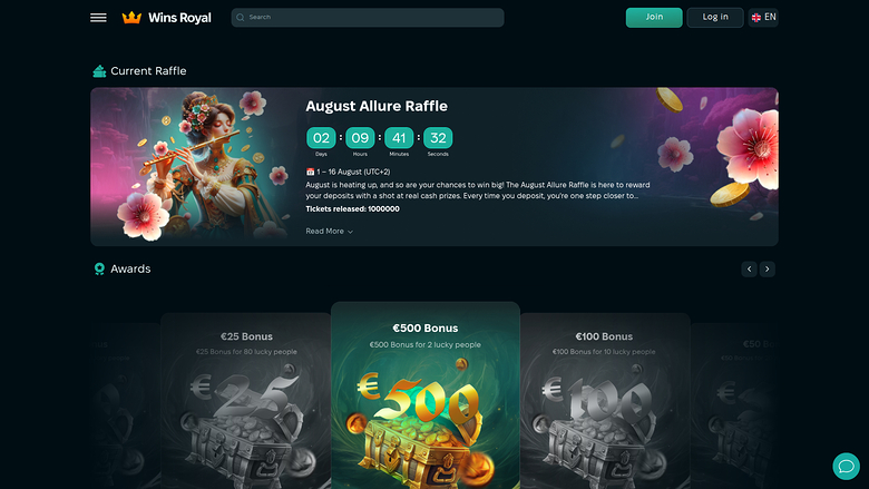 Promotions de bureau de Wins Royal