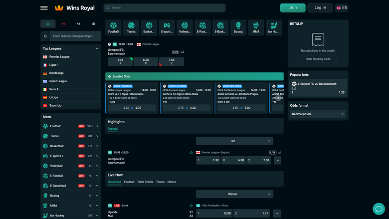 Sports de bureau de Wins Royal