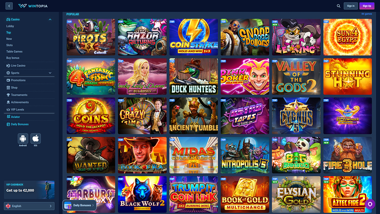 Juegos de escritorio de Wintopia