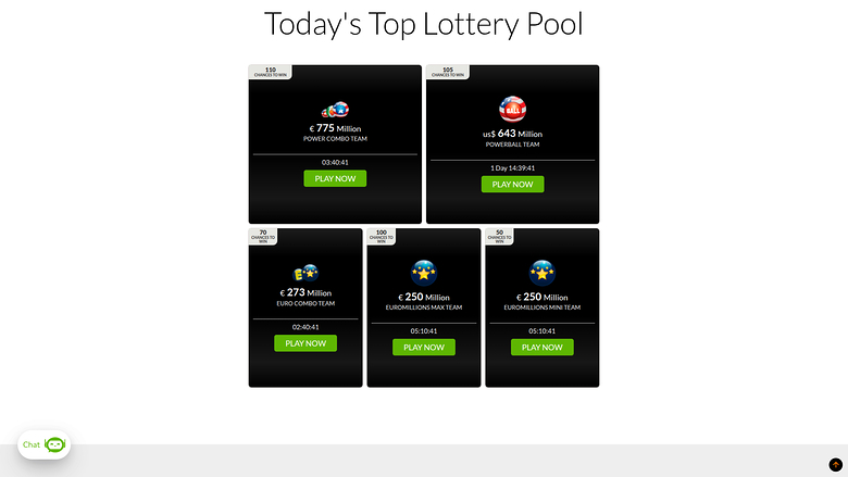 Lotterie desktop di WinTrillions Casino