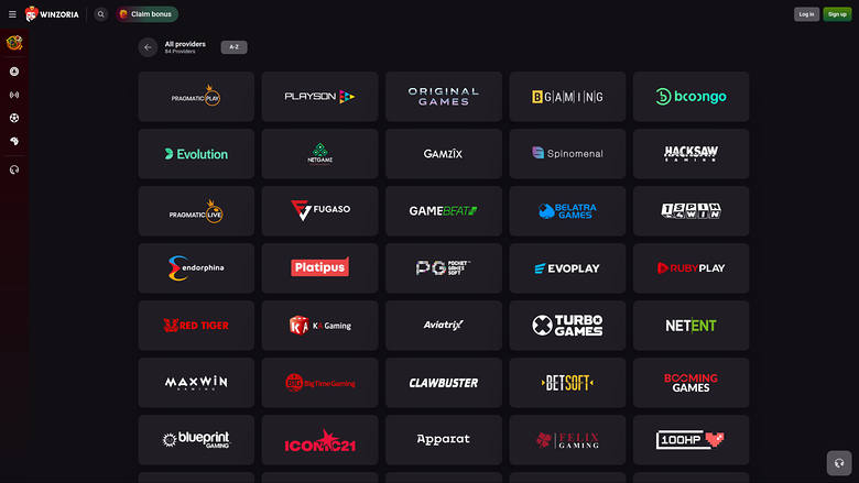 Разработчики игр для казино Winzoria