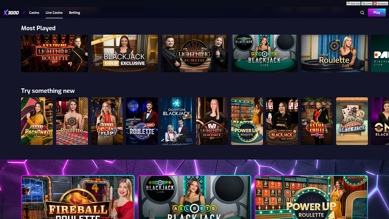 X3000 Desktop Live-Dealer