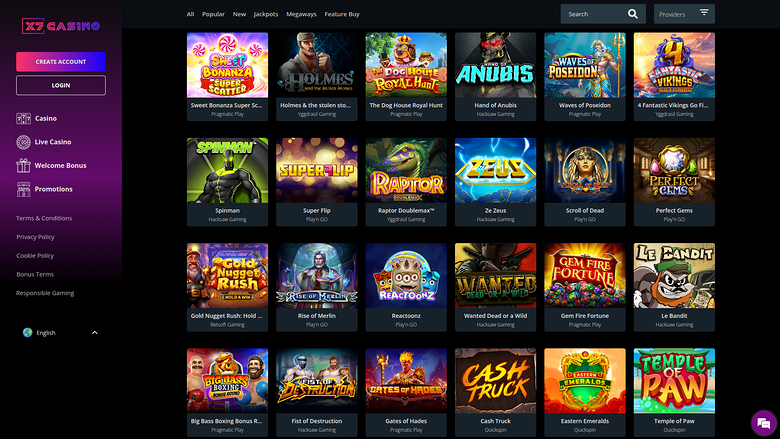 Игры для ПК X7 Casino