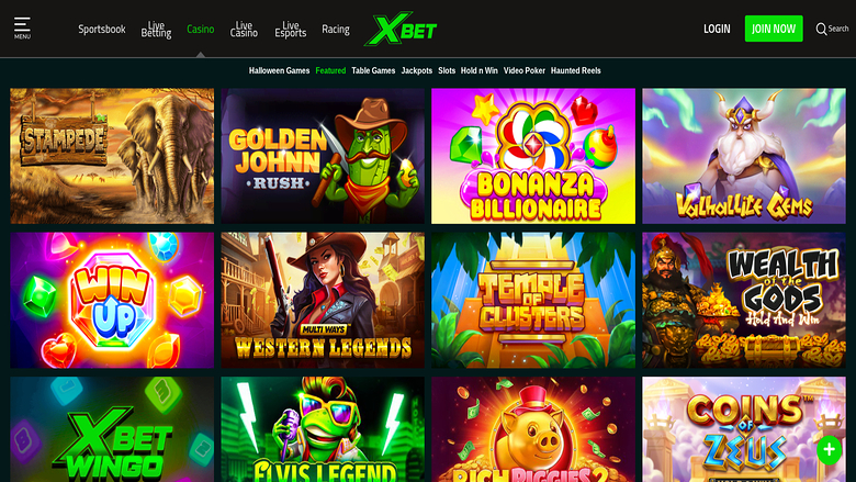 Jeux de casino Xbet sur ordinateur