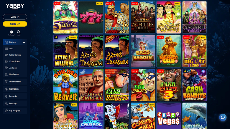Bote de escritorio de Yabby Casino