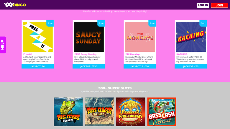 Giochi desktop di Yay Bingo Casino