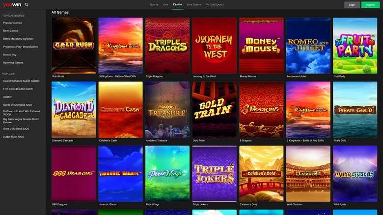 Jeux de bureau de YouWin Casino