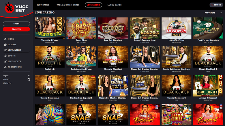 Crupier en vivo de escritorio de Yugibet