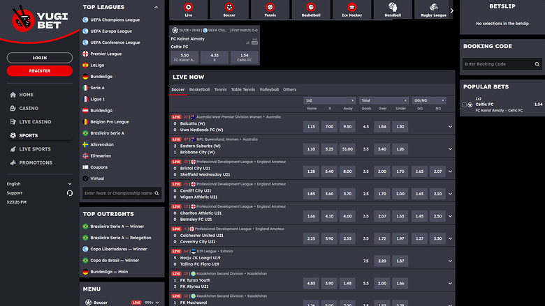 Deportes de escritorio de Yugibet