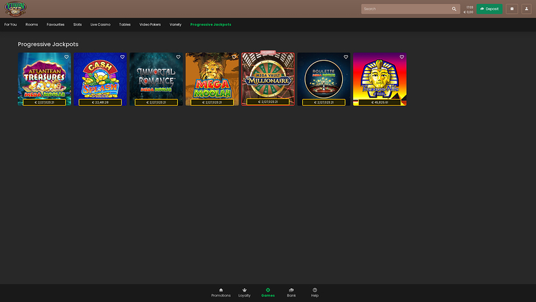 Jackpot de bureau de Yukon Gold Casino