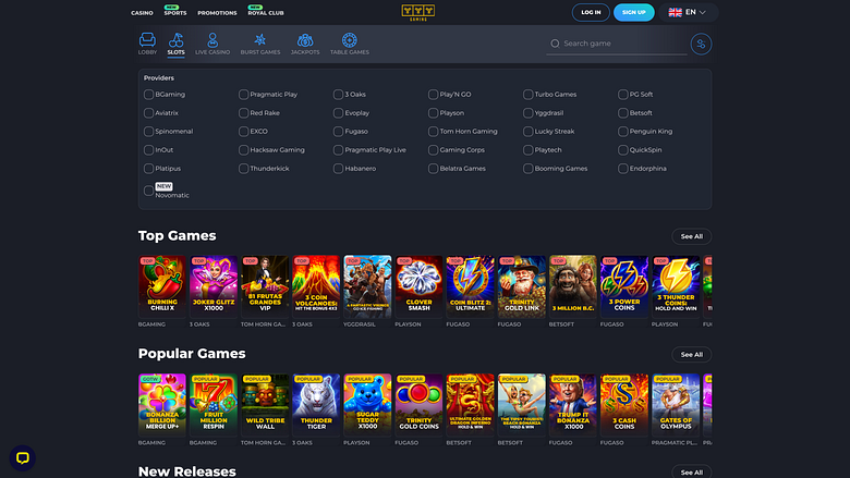 YYY Casino Desktop-Spieleentwickler