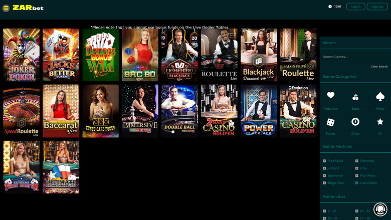 Crupier en vivo de escritorio de Zar Casino