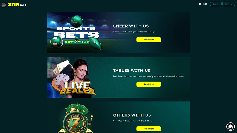 Promociones de escritorio de Zar Casino