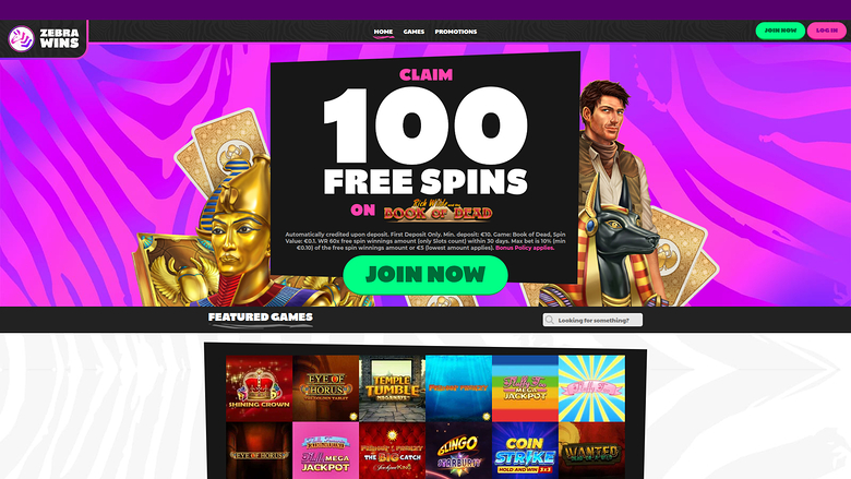 Página de inicio de escritorio de Zebra Wins