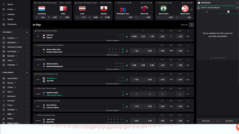 Zen Casino Sports sur ordinateur