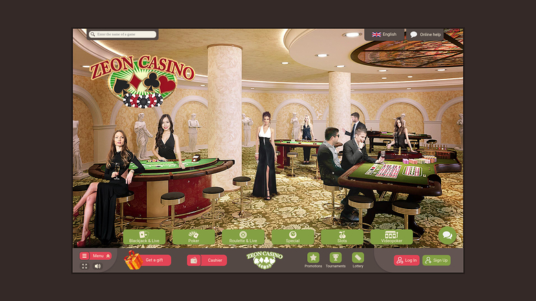 Page d'accueil de bureau de Zeno Casino