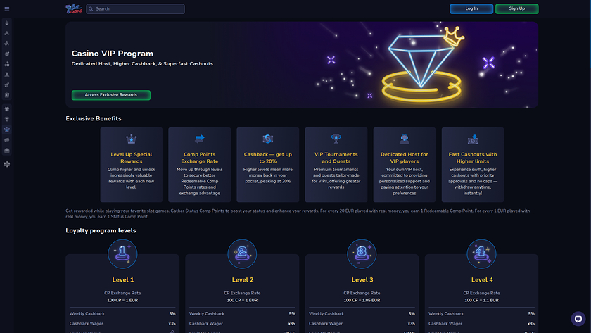 Programma VIP desktop di 7Bit Casino